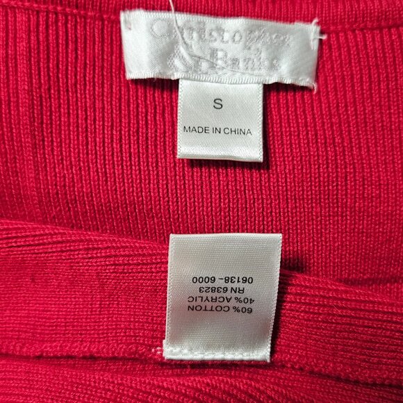 Christopher & Banks Sleeveless Mock Neck Knit Top Windowpane detail - Picture 6 of 7